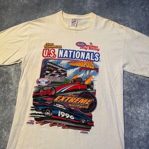 Vintage 1996 NHRA Winston Drag Racing US Nationals Indianapolis Mens T Shirt L